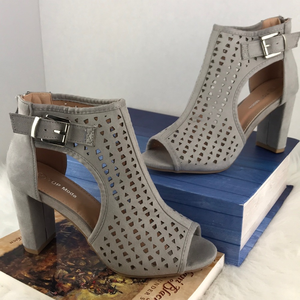 OPEN TOE ANKLE BOOTIES - Picture 6 of 8